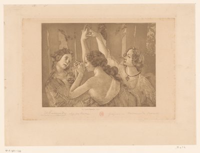Three Graces from Primavera by Henri Charles Guérard (signed by artist)