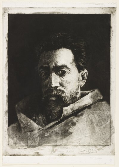 Self Portrait, c.1888 by Henri Charles Guérard