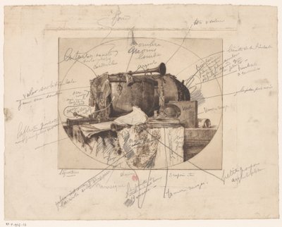 Still Life with Musical Instruments by Henri Charles Guérard
