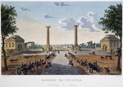 The Barrier de Vincennes - in “Vues de Paris” by Henri Courvoisier Voisin