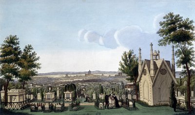 Cemetery of the Père Lachaise - by Courvoisier by Henri Courvoisier Voisin