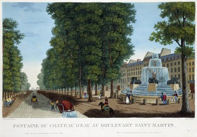 Fountain or Water Castle of Bd St Martin - in 