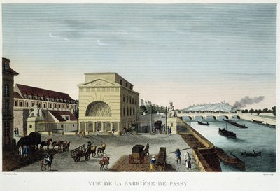 The Passy Barrier, circa 1820 in 