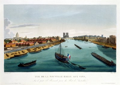 The new wine hall (Bercy), circa 1820 in 
