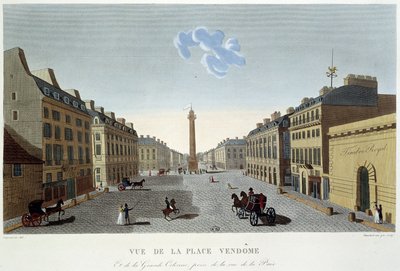 Place Vendôme, View of Rue de la Paix - Paris by Courvoisier by Henri Courvoisier Voisin