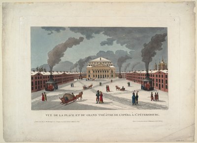 The Saint Petersburg Imperial Bolshoi Kamenny Theatre by Henri Courvoisier Voisin