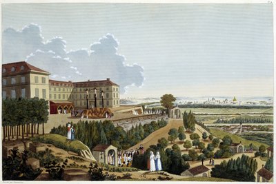 View of Calvary, during the feasts of the Ste Croix, in Suresnes - in Views of Paris by Courvoisier by Henri Courvoisier Voisin