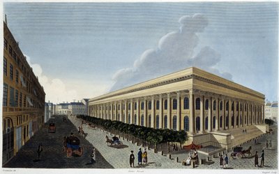 View of the new Bourse and the Tribunal de Commerce - in 