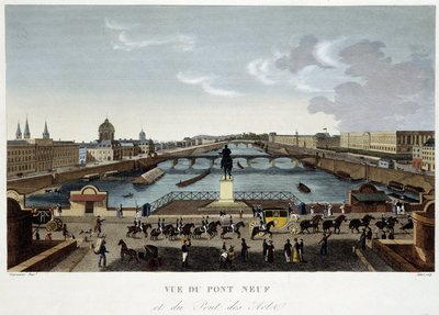 View of the New Bridge - in Views of Paris by Courvoisier by Henri Courvoisier Voisin