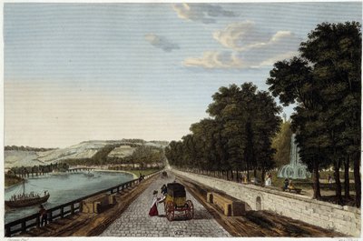 View of the Terrace of Parc St Cloud - in “Vues de Paris” by Courvoisier by Henri Courvoisier Voisin