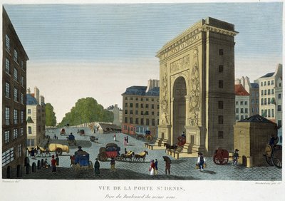 View of the Saint-Denis Gate - in 