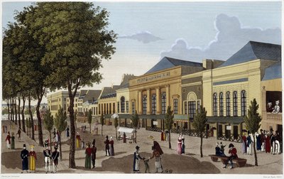 View of the Theatres of the Amigue-Comique and the Gaîté - in Views of Paris by Courvoisier by Henri Courvoisier Voisin