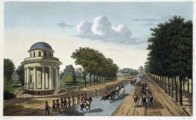 View of the Garden of Monceau - in Views of Paris by Courvoisier by Henri Courvoisier Voisin