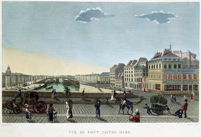 View of the Notre-Dame Bridge - in 
