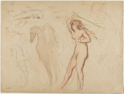 Sheet of Studies by Henri Cros
