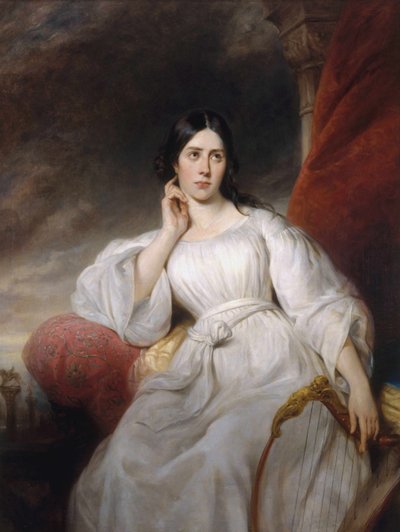 Portrait of the opera singer Maria Malibran-Garcia as Desdemona by Henri Decaisne