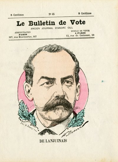 Ballot 2nd Series, Satirical in Colors: De Lanjuinais by Henri Demare