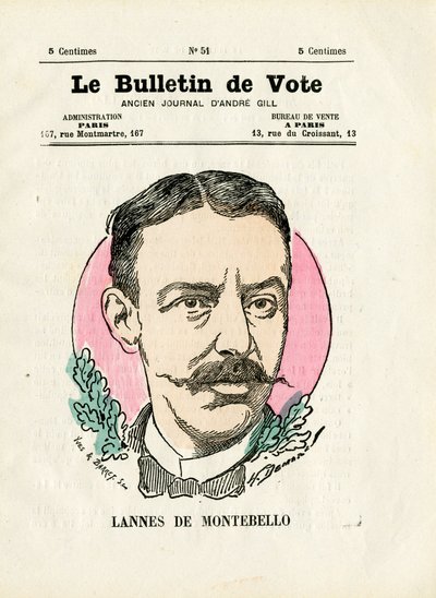 Ballot 2nd Series, Satirical in Colors: Lannes de Montebello by Henri Demare