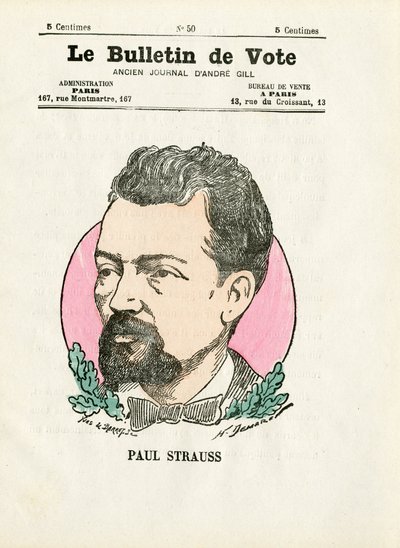 Ballot 2nd series, Satirical in Colors: Strauss Paul by Henri Demare