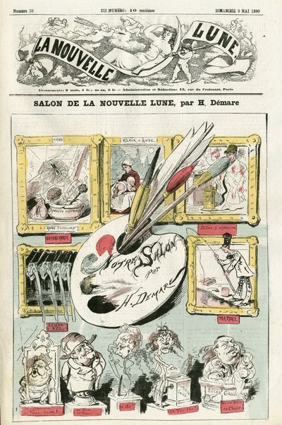 Illustration of Henri Demare for the Cover of La Nouvelle Lune by Henri Demare