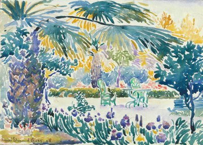 Garden of the Painter at Saint Clair, 1908 by Henri Edmond Cross