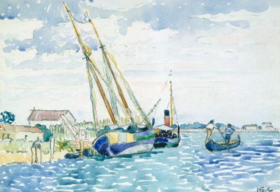 Marine Scene (Boats near Venice), 1903 by Henri Edmond Cross