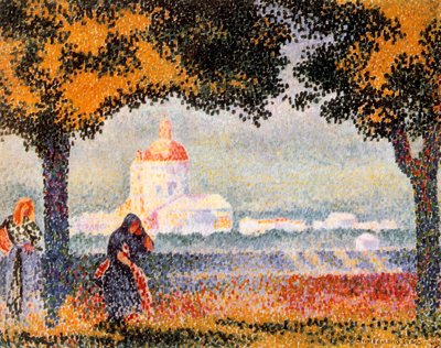 The Church of Santa Maria degli Angeli Near Assisi, 1909 by Henri Edmond Cross