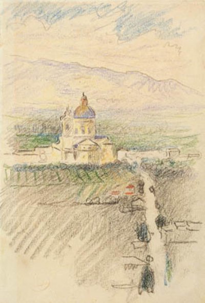 View Over Santa Maria degli Angeli Near Assisi by Henri Edmond Cross