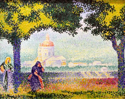 View of the Church of Santa Maria degli Angeli near Assisi by Henri Edmond Cross