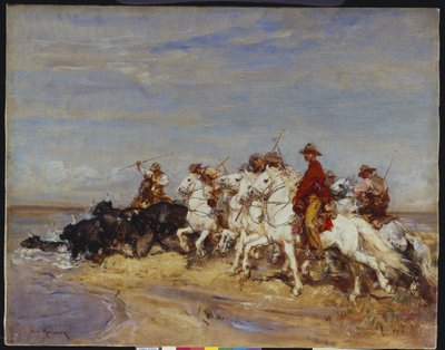 Rounding Up the Cattle by Henri Emilien Rousseau