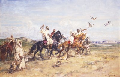 The Falcon Chase by Henri Emilien Rousseau
