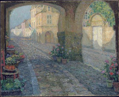 Boutique in the Old Porch by Henri Eugene Augustin Le Sidaner