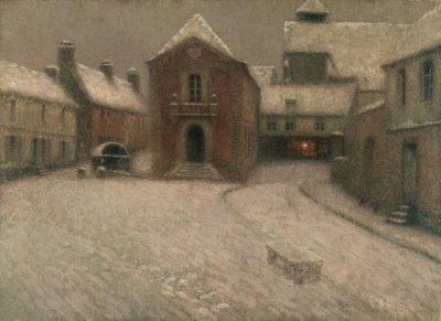 Gerberoy Under the Snow by Henri Eugene Augustin Le Sidaner