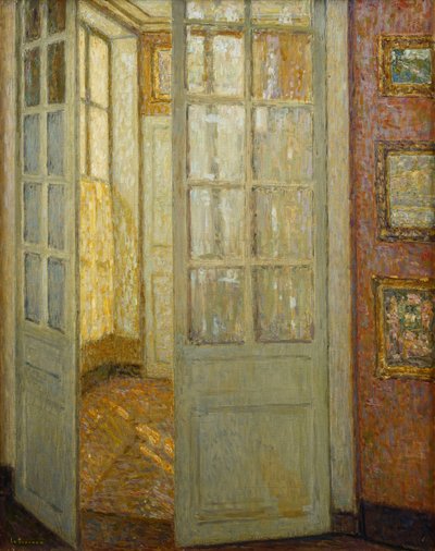 Intimacy Rose and Gold, Versailles by Henri Eugene Augustin Le Sidaner
