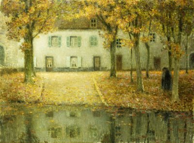 Little Place on the Banks of the Eau at Chartres by Henri Eugene Augustin Le Sidaner