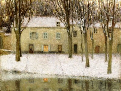 Small Spot by the Water by Henri Eugene Augustin Le Sidaner