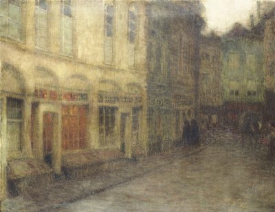 Square in Ypres, Dusk, c.1898 by Henri Eugene Augustin Le Sidaner
