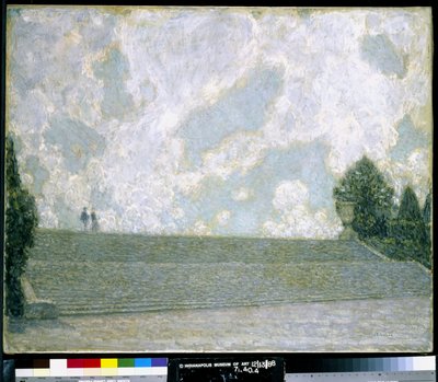 Steps of the Palace at Versailles by Henri Eugene Augustin Le Sidaner