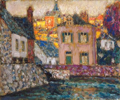 Study for Houses on the River at Fougères by Henri Eugene Augustin Le Sidaner