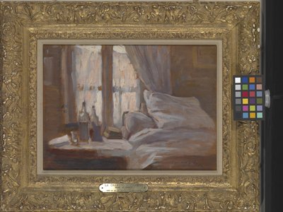 The Bedroom by Henri Eugene Augustin Le Sidaner