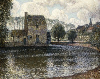 The Grey Windmill by Henri Eugene Augustin Le Sidaner