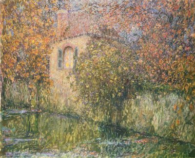 The House by the River by Henri Eugene Augustin Le Sidaner