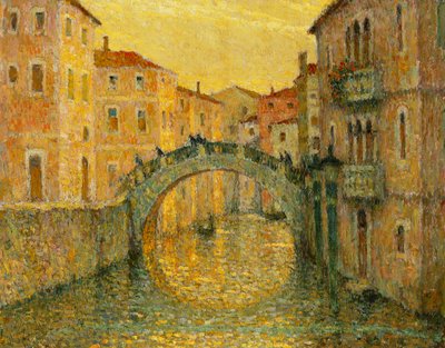 The Morning Sun, Venice by Henri Eugene Augustin Le Sidaner