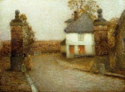 The Pillars, Gerberoy by Henri Eugene Augustin Le Sidaner