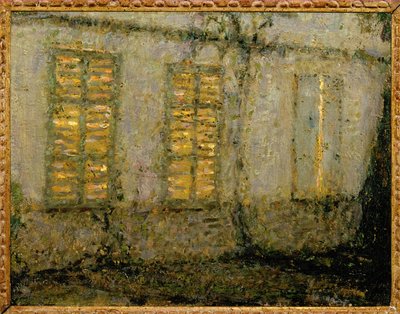 The Closed Shutters by Henri Eugene Augustin Le Sidaner