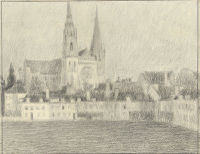 View of Chartres by Henri Eugene Le Sidaner