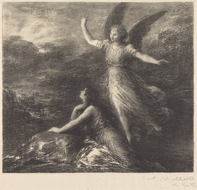 Debut from "Paradise and the Peri" (2nd plate) by Henri Fantin-Latour