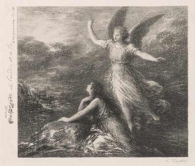 Debut from Paradise and the Peri (Second Plate) by Henri Fantin-Latour