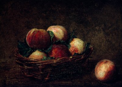 Still Life with Peaches by Henri Fantin-Latour
