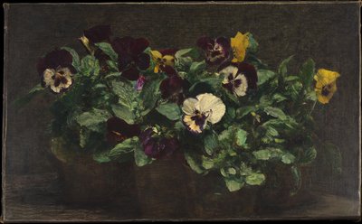 Still Life with Pansies by Henri Fantin-Latour
